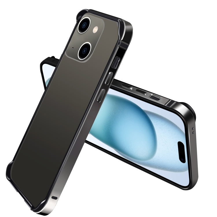 Coque de téléphone avec cadre en alliage d'aluminium et TPU, pour iPhone 15 Pro Max, iPhone 15 Pro, iPhone 15 Plus, iPhone 15