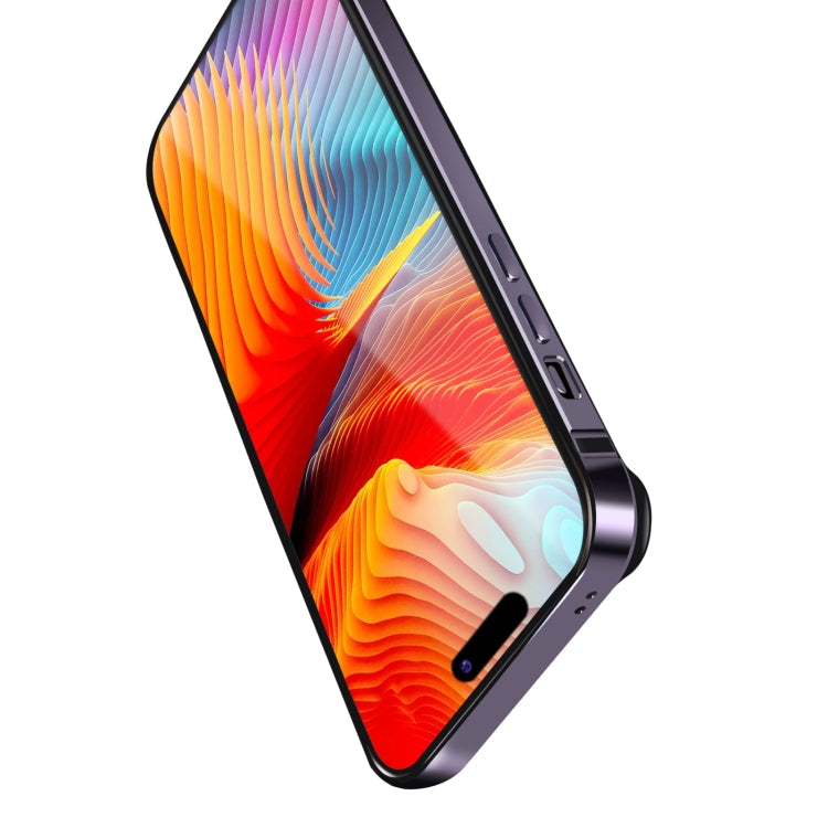 Coque de téléphone avec cadre en alliage d'aluminium et TPU, pour iPhone 16 Pro Max, iPhone 16 Pro, iPhone 16 Plus, iPhone 16