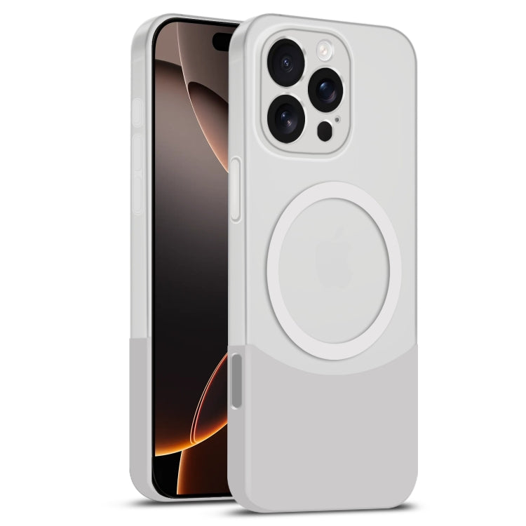 Dual Color Stitching MagSafe Magnetic PC Phone Case, For iPhone 16 Pro Max, For iPhone 16 Pro, For iPhone 16 Plus, For iPhone 16
