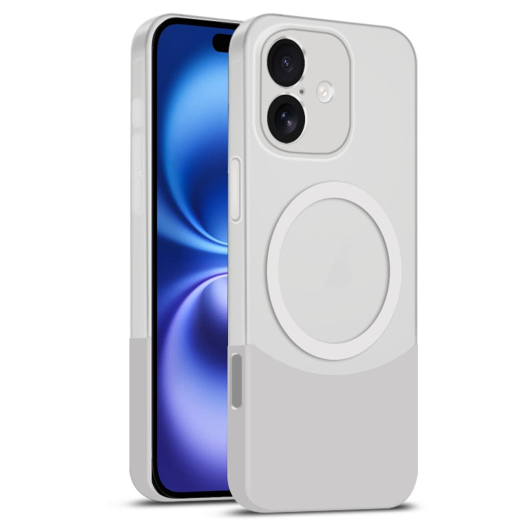 Dual Color Stitching MagSafe Magnetic PC Phone Case, For iPhone 16 Pro Max, For iPhone 16 Pro, For iPhone 16 Plus, For iPhone 16