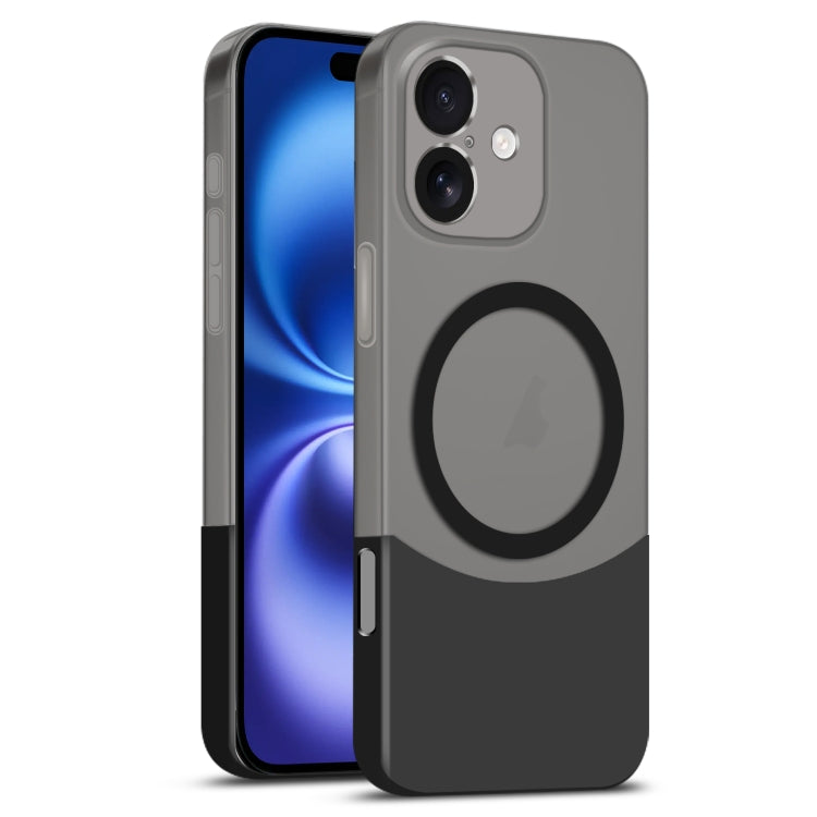 Dual Color Stitching MagSafe Magnetic PC Phone Case, For iPhone 16 Pro Max, For iPhone 16 Pro, For iPhone 16 Plus, For iPhone 16