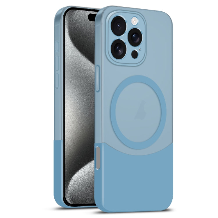 Dual Color Stitching MagSafe Magnetic PC Phone Case, For iPhone 15 Pro Max, For iPhone 15 Pro, For iPhone 15 Plus, For iPhone 15