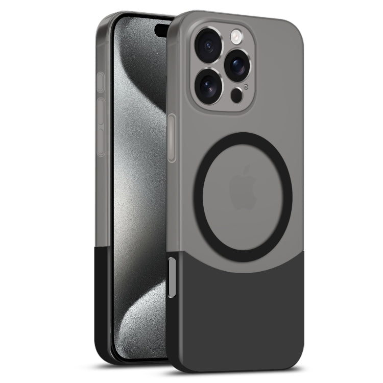 Dual Color Stitching MagSafe Magnetic PC Phone Case, For iPhone 15 Pro Max, For iPhone 15 Pro, For iPhone 15 Plus, For iPhone 15
