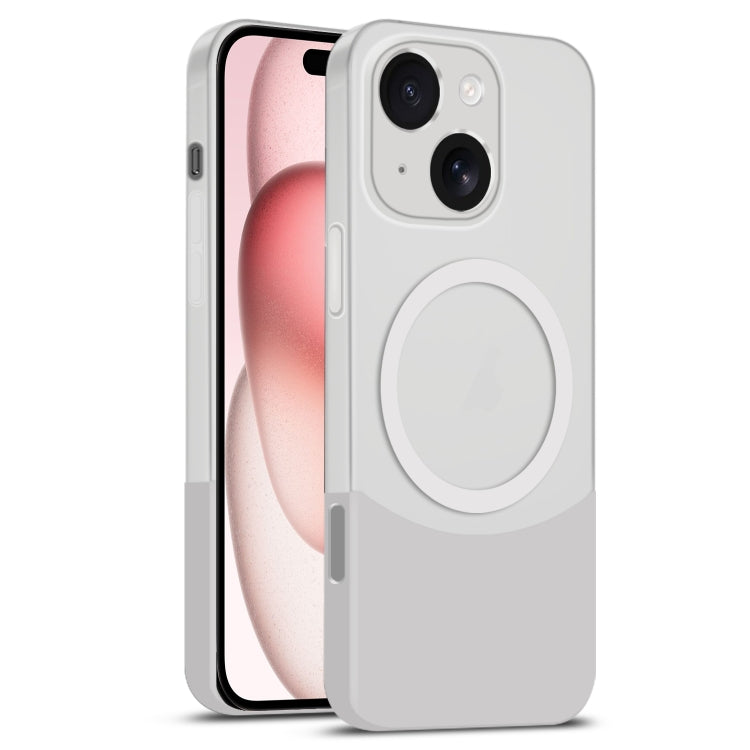 Dual Color Stitching MagSafe Magnetic PC Phone Case, For iPhone 15 Pro Max, For iPhone 15 Pro, For iPhone 15 Plus, For iPhone 15