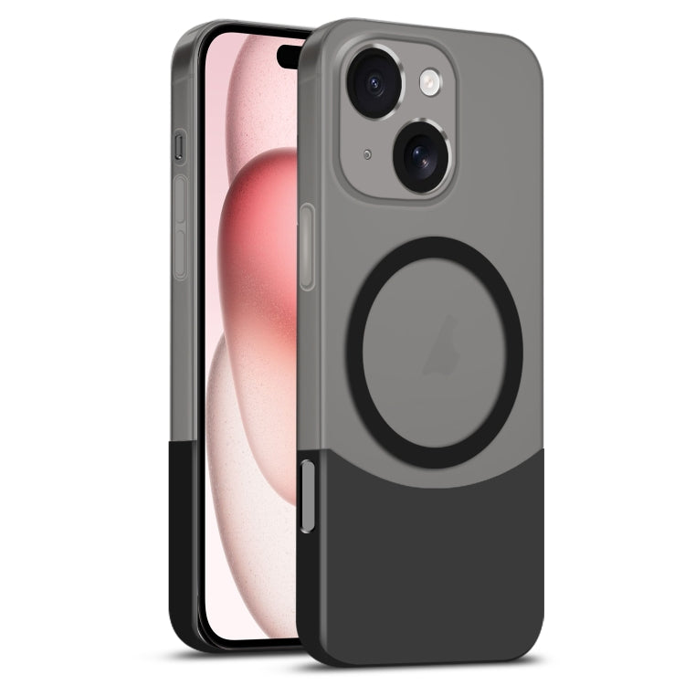Dual Color Stitching MagSafe Magnetic PC Phone Case, For iPhone 15 Pro Max, For iPhone 15 Pro, For iPhone 15 Plus, For iPhone 15