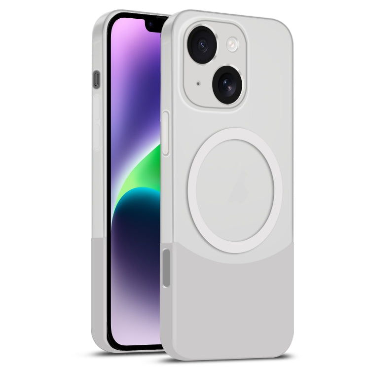 Dual Color Stitching MagSafe Magnetic PC Phone Case, For iPhone 14 Plus, For iPhone 14, For iPhone 14 Pro, For iPhone 14 Pro Max
