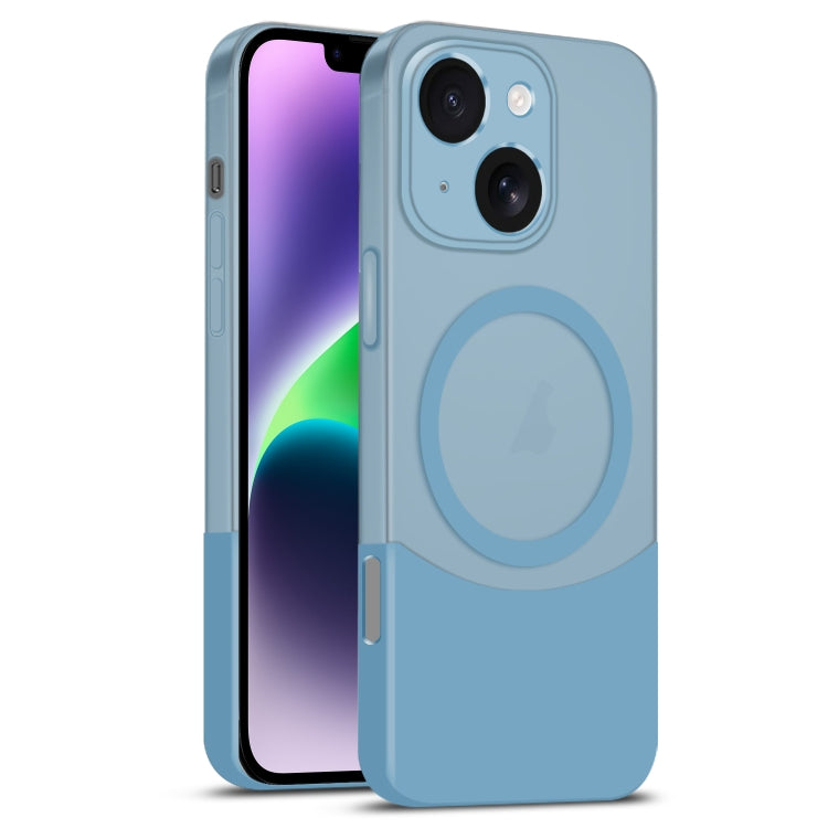 Dual Color Stitching MagSafe Magnetic PC Phone Case, For iPhone 14 Plus, For iPhone 14, For iPhone 14 Pro, For iPhone 14 Pro Max