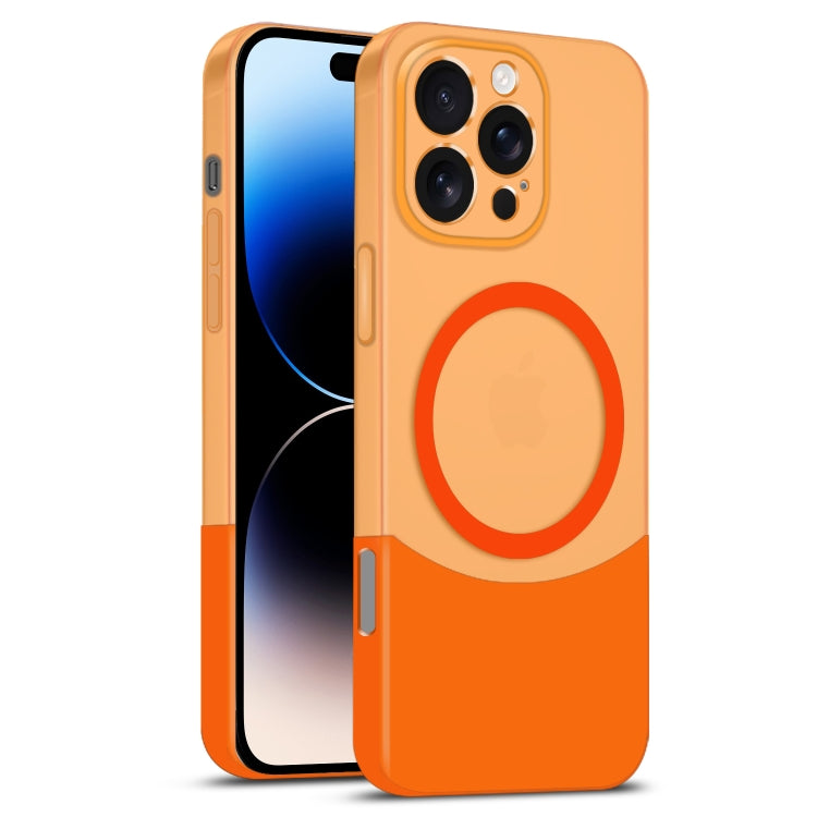 Dual Color Stitching MagSafe Magnetic PC Phone Case, For iPhone 14 Plus, For iPhone 14, For iPhone 14 Pro, For iPhone 14 Pro Max