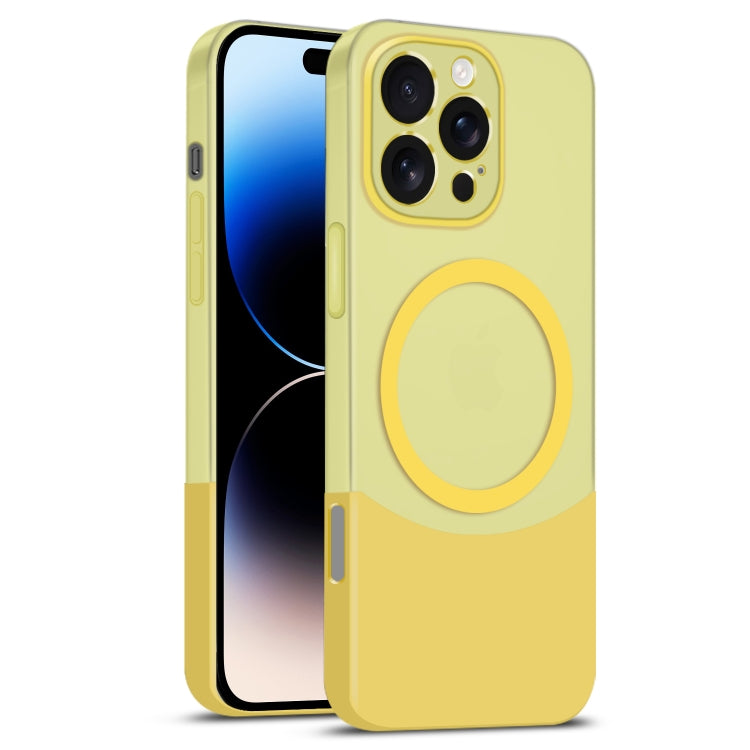 Dual Color Stitching MagSafe Magnetic PC Phone Case, For iPhone 14 Plus, For iPhone 14, For iPhone 14 Pro, For iPhone 14 Pro Max