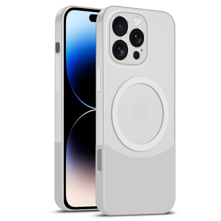 Dual Color Stitching MagSafe Magnetic PC Phone Case, For iPhone 14 Plus, For iPhone 14, For iPhone 14 Pro, For iPhone 14 Pro Max