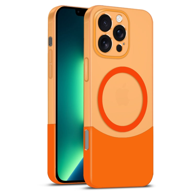 Dual Color Stitching MagSafe Magnetic PC Phone Case, For iPhone 13 Pro Max, For iPhone 13 Pro, For iPhone 13, For iPhone 12