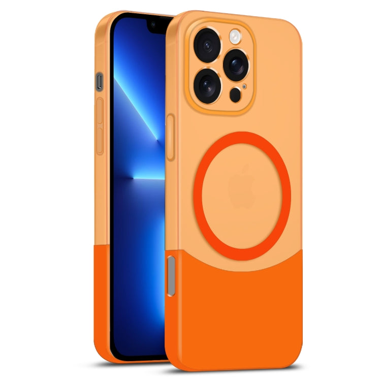 Dual Color Stitching MagSafe Magnetic PC Phone Case, For iPhone 13 Pro Max, For iPhone 13 Pro, For iPhone 13, For iPhone 12