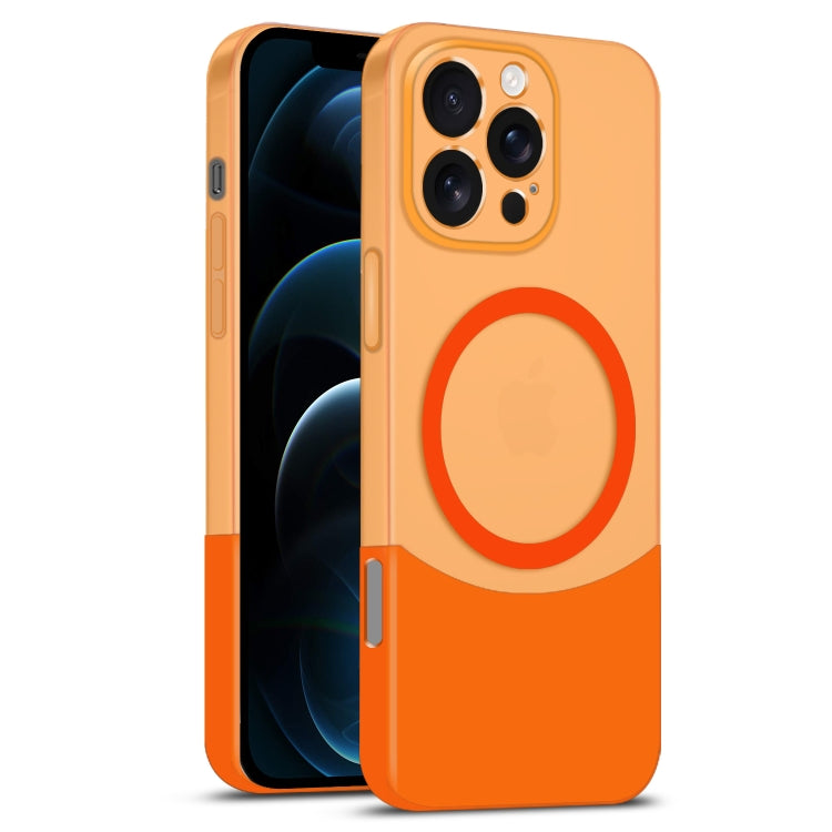 Dual Color Stitching MagSafe Magnetic PC Phone Case, For iPhone 12 Pro Max, For iPhone 12 Pro, For iPhone 11 Pro Max, For iPhone 11
