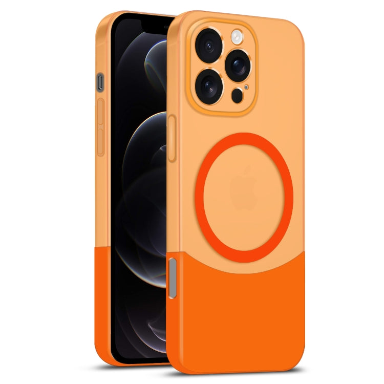 Dual Color Stitching MagSafe Magnetic PC Phone Case, For iPhone 12 Pro Max, For iPhone 12 Pro, For iPhone 11 Pro Max, For iPhone 11