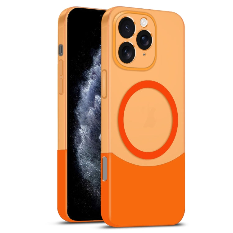 Dual Color Stitching MagSafe Magnetic PC Phone Case, For iPhone 12 Pro Max, For iPhone 12 Pro, For iPhone 11 Pro Max, For iPhone 11