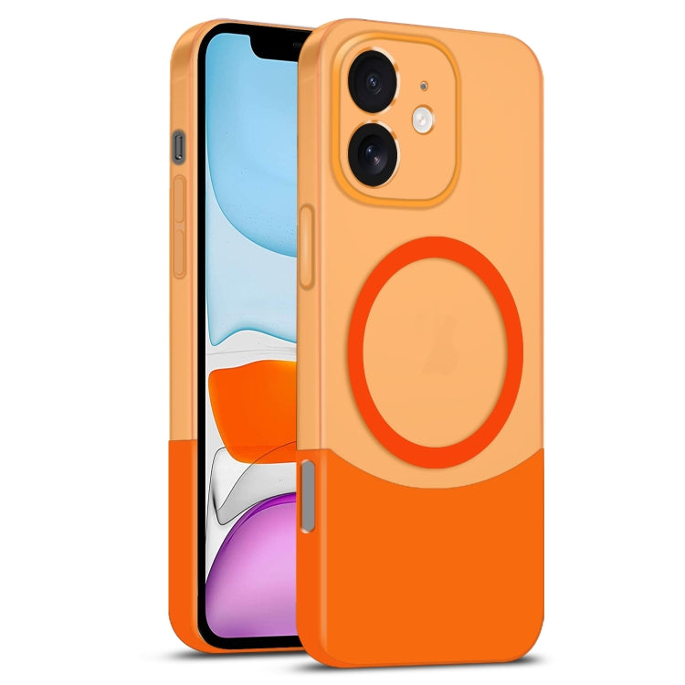 Dual Color Stitching MagSafe Magnetic PC Phone Case, For iPhone 12 Pro Max, For iPhone 12 Pro, For iPhone 11 Pro Max, For iPhone 11