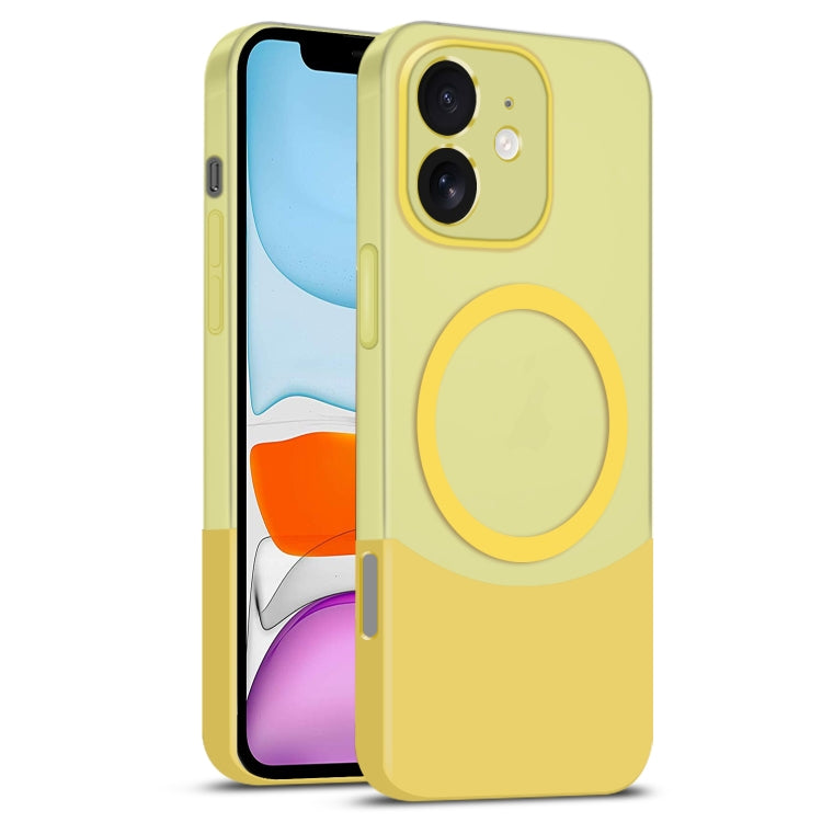 Dual Color Stitching MagSafe Magnetic PC Phone Case, For iPhone 12 Pro Max, For iPhone 12 Pro, For iPhone 11 Pro Max, For iPhone 11