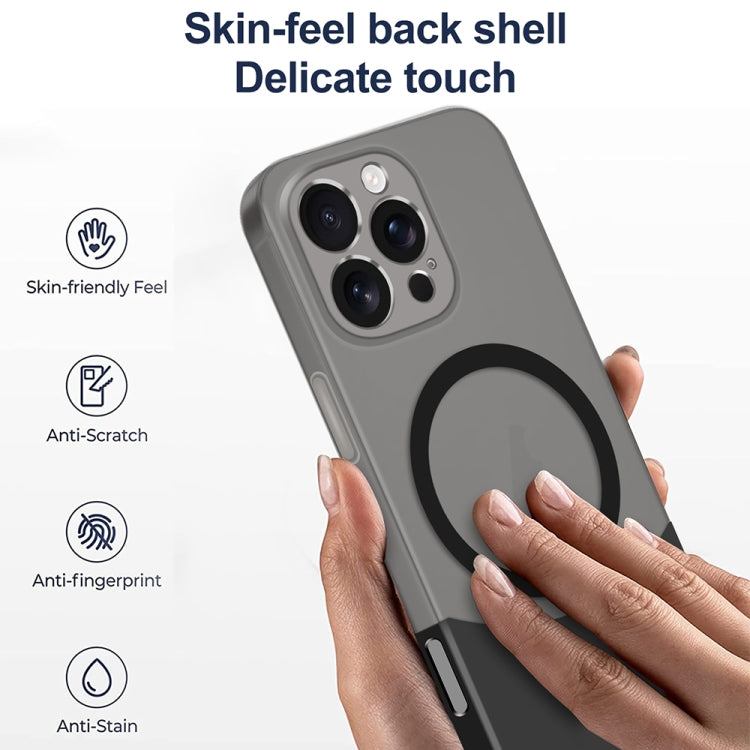 Dual Color Stitching MagSafe Magnetic PC Phone Case, For iPhone 16 Pro Max, For iPhone 16 Pro, For iPhone 16 Plus, For iPhone 16