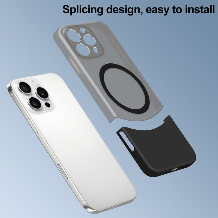 Dual Color Stitching MagSafe Magnetic PC Phone Case, For iPhone 16 Pro Max, For iPhone 16 Pro, For iPhone 16 Plus, For iPhone 16
