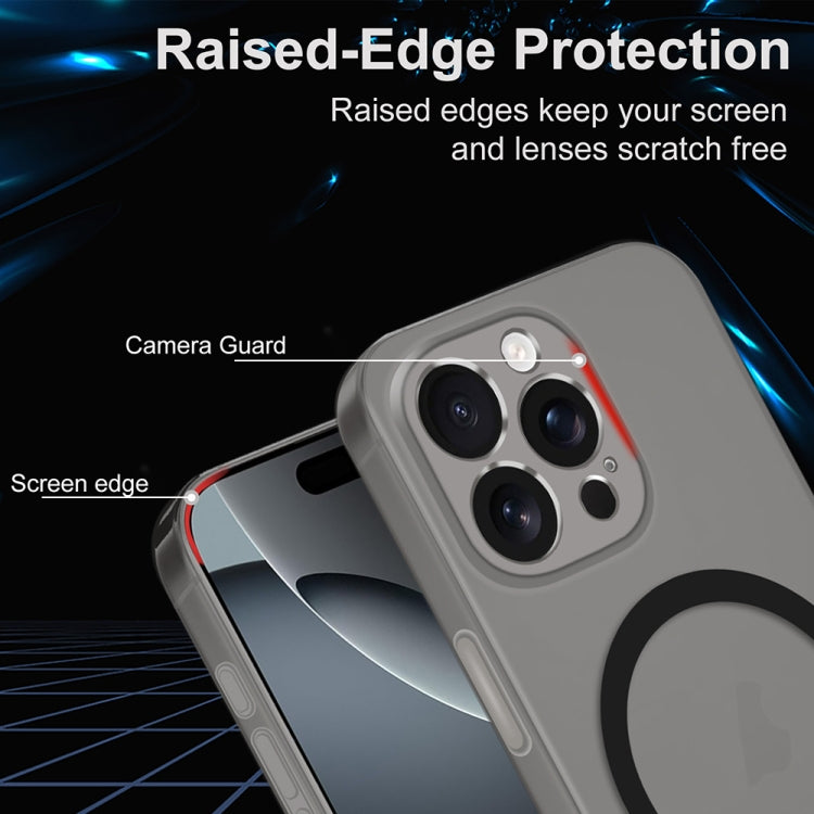 Dual Color Stitching MagSafe Magnetic PC Phone Case, For iPhone 16 Pro Max, For iPhone 16 Pro, For iPhone 16 Plus, For iPhone 16