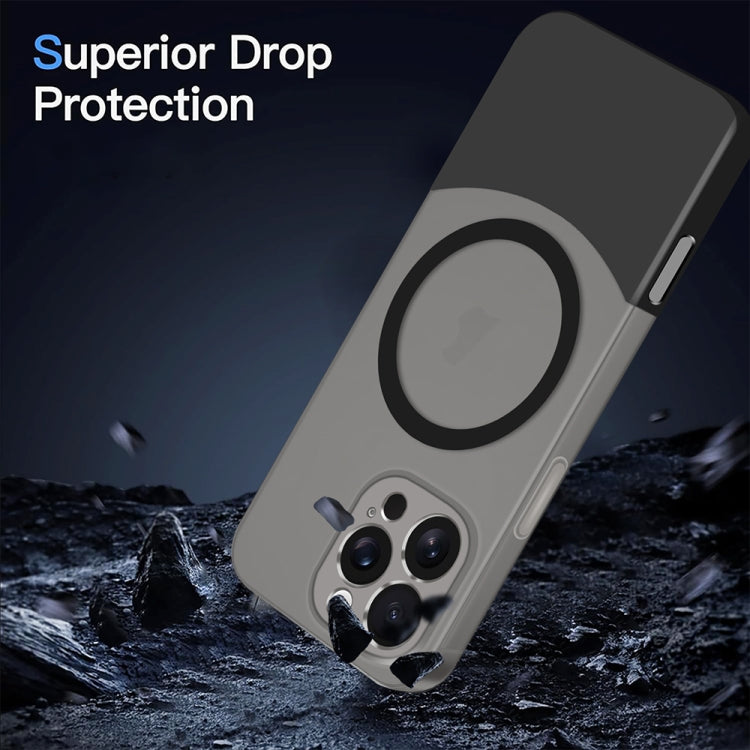 Dual Color Stitching MagSafe Magnetic PC Phone Case, For iPhone 16 Pro Max, For iPhone 16 Pro, For iPhone 16 Plus, For iPhone 16