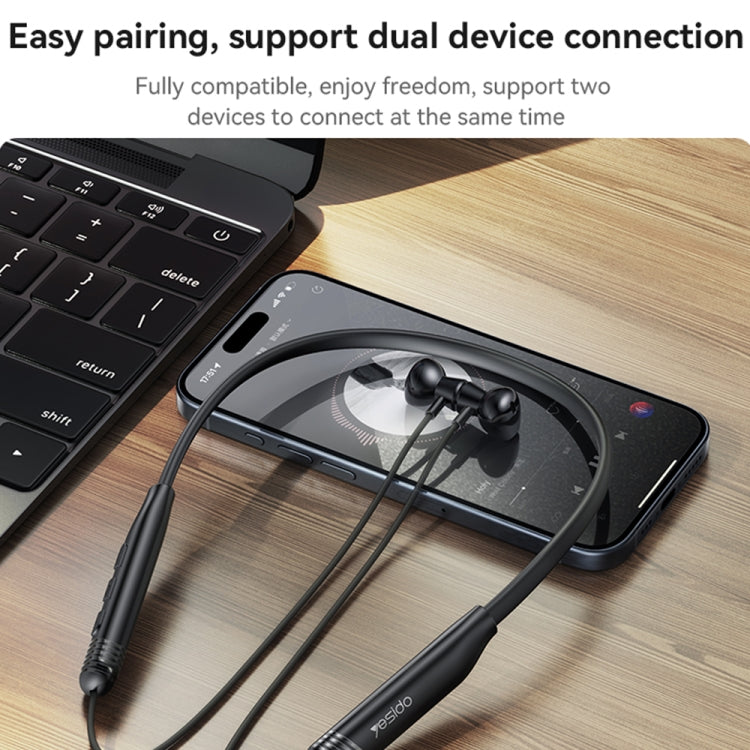 Yesido YSP20 Magnetic Neckband Wireless Bluetooth Earphone