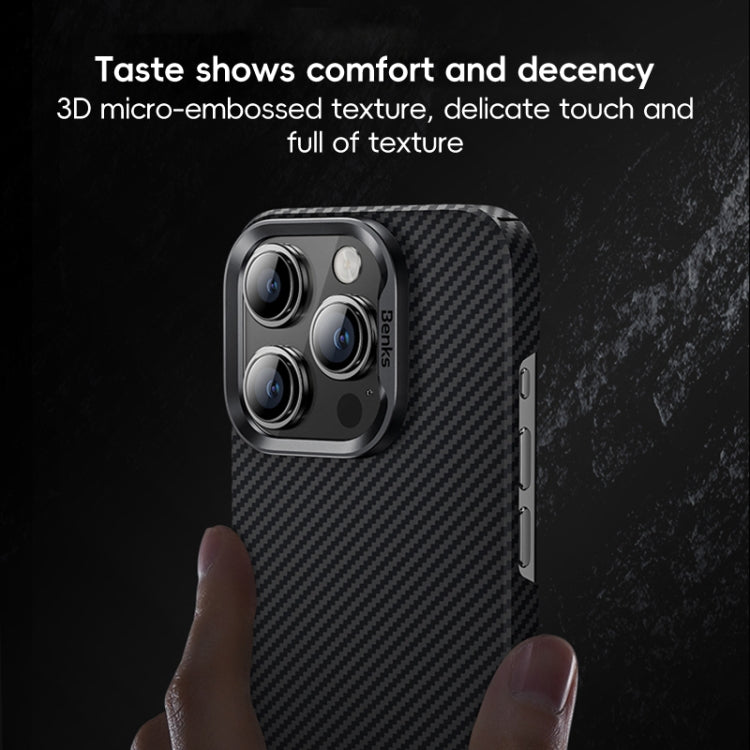 Benks Classic Kevlar 600D Fiber MagSafe Phone Case, For iPhone 16 Plus