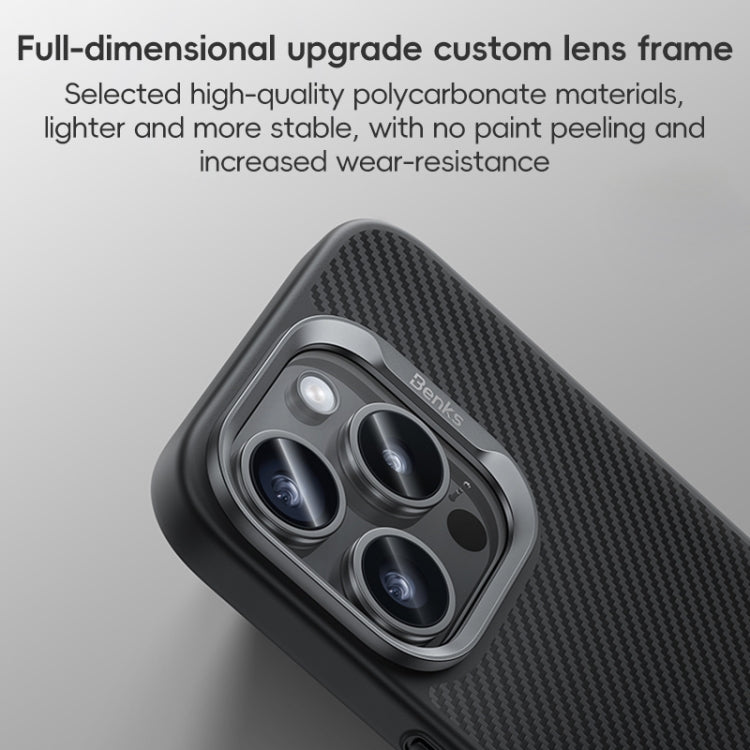 Benks MagSafe Kevlar Fiber Ultra-thin Shockproof Phone Case, For iPhone 16 Pro, For iPhone 16 Plus, For iPhone 16