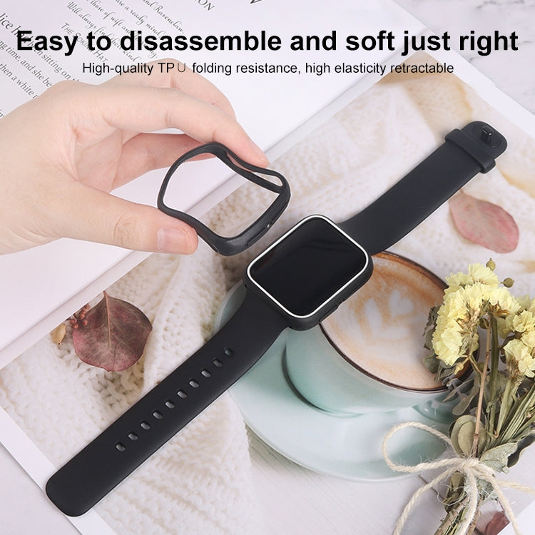 For OPPO Watch 46mm Smart Watch TPU Protective Case, Black+Yellow