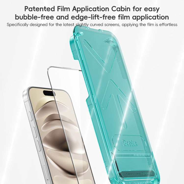 Benks King Kong Series Corning HD Glass Film, For iPhone 16 Pro, For iPhone 16 Plus, For iPhone 16