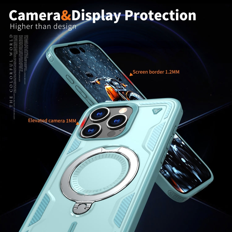 PC Hybrid TPU Armor MagSafe Ring Holder Phone Case, For iPhone 15 Pro Max, For iPhone 15 Pro, For iPhone 15 Plus