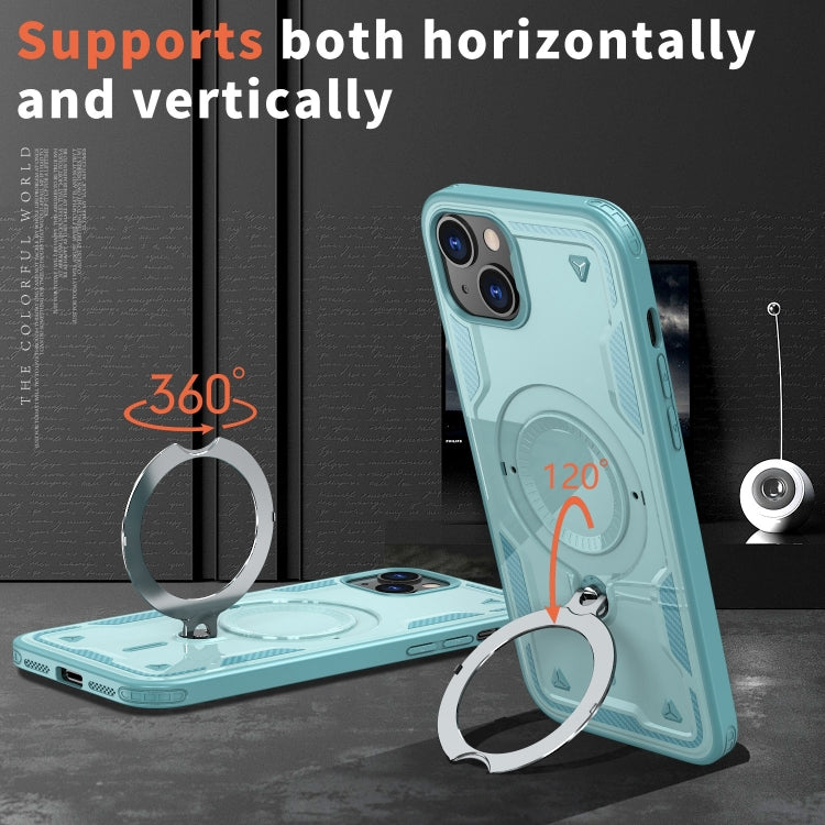 PC Hybrid TPU Armor MagSafe Ring Holder Phone Case, For iPhone 14, For iPhone 14 Pro, For iPhone 14 Pro Max