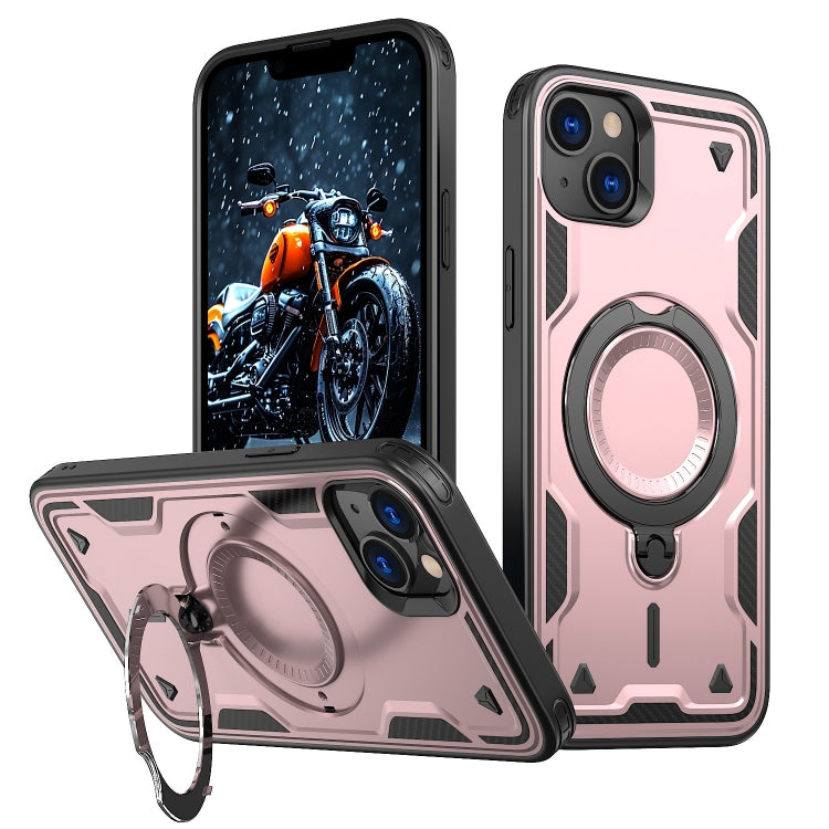 PC Hybrid TPU Armor MagSafe Ring Holder Phone Case, For iPhone 14, For iPhone 14 Pro, For iPhone 14 Pro Max