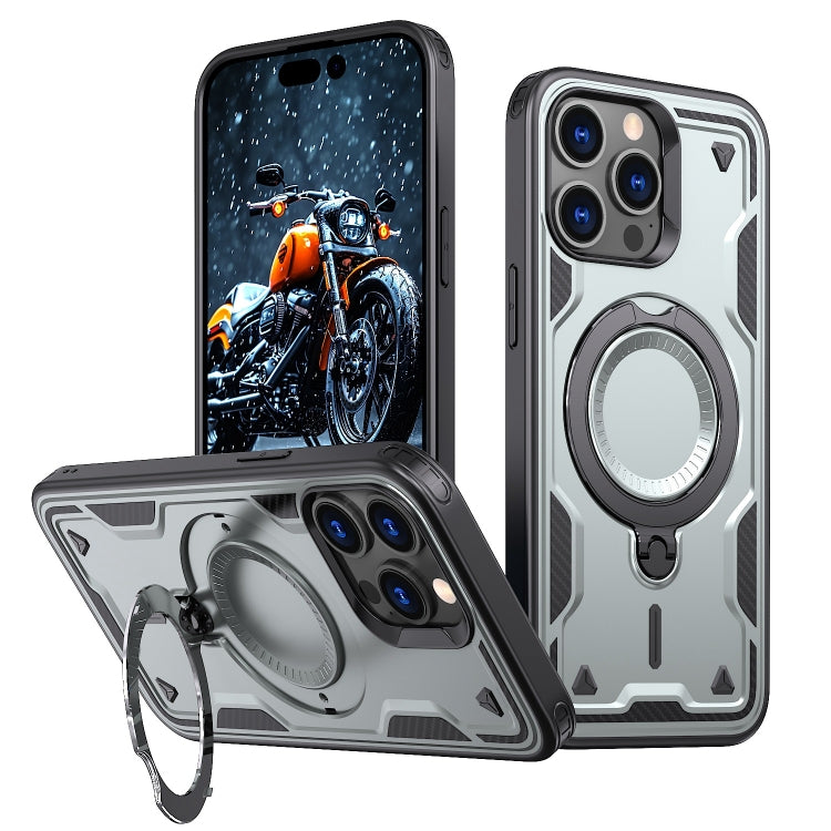 PC Hybrid TPU Armor MagSafe Ring Holder Phone Case, For iPhone 14, For iPhone 14 Pro, For iPhone 14 Pro Max