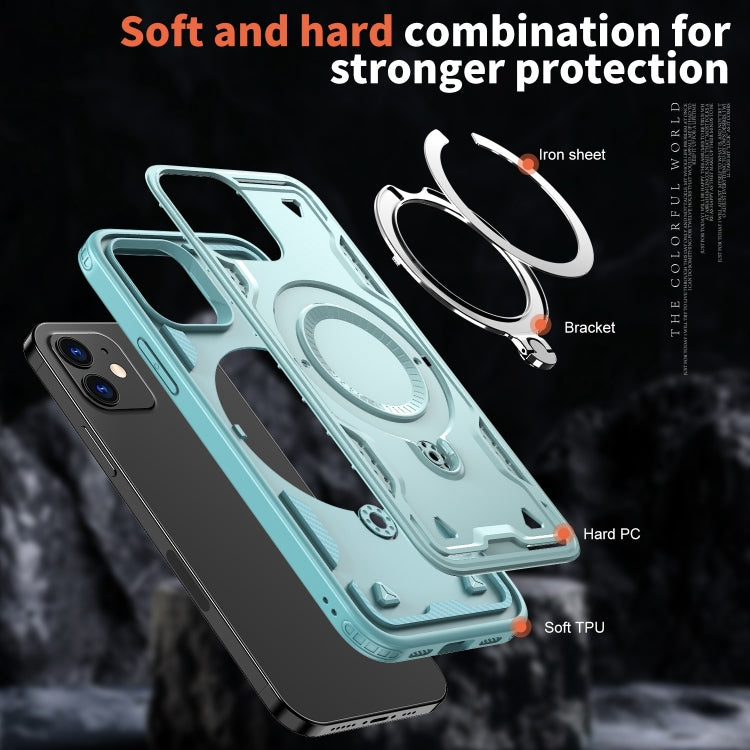 PC Hybrid TPU Armor MagSafe Ring Holder Phone Case, For iPhone 12, For iPhone 12 Pro Max, For iPhone 12 Pro