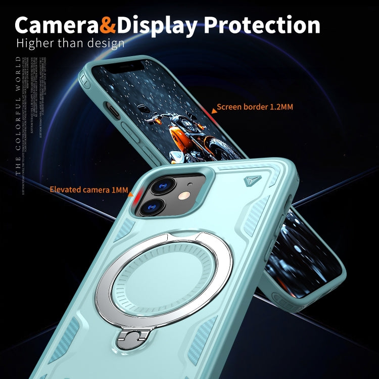 PC Hybrid TPU Armor MagSafe Ring Holder Phone Case, For iPhone 12, For iPhone 12 Pro Max, For iPhone 12 Pro