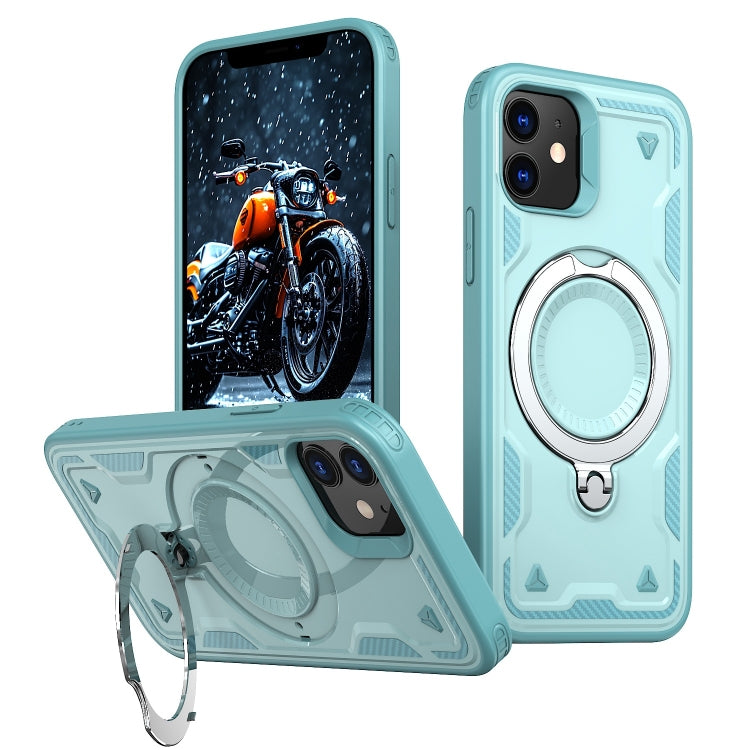 PC Hybrid TPU Armor MagSafe Ring Holder Phone Case, For iPhone 13 Pro, For iPhone 13, For iPhone 12