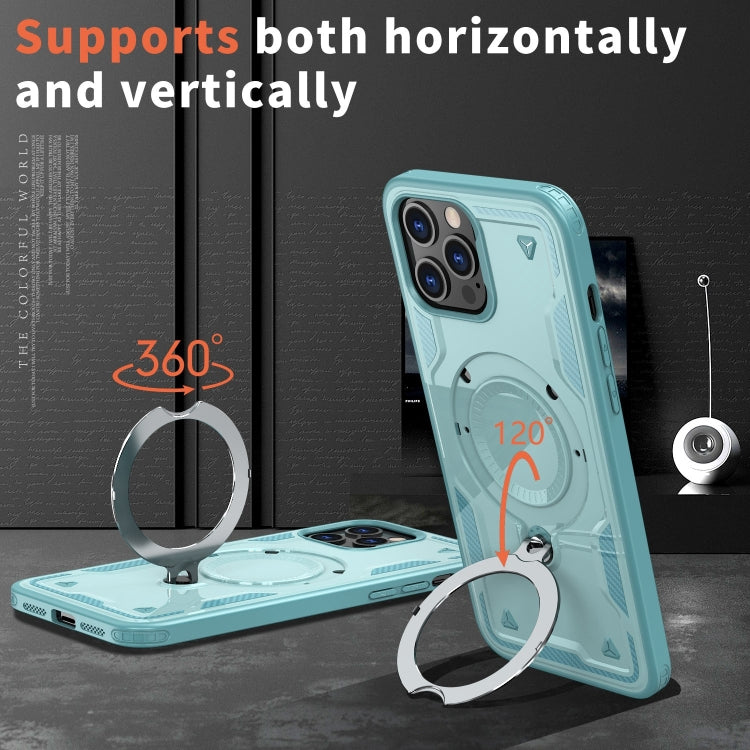 PC Hybrid TPU Armor MagSafe Ring Holder Phone Case, For iPhone 12 Pro Max, For iPhone 12 Pro, For iPhone 11