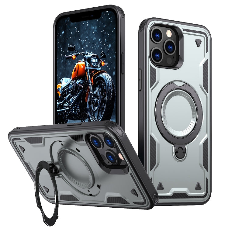 PC Hybrid TPU Armor MagSafe Ring Holder Phone Case, For iPhone 12 Pro Max, For iPhone 12 Pro, For iPhone 11