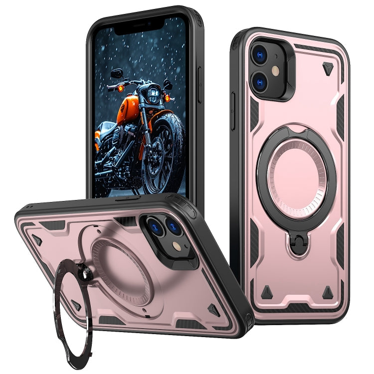 PC Hybrid TPU Armor MagSafe Ring Holder Phone Case, For iPhone 12 Pro Max, For iPhone 12 Pro, For iPhone 11
