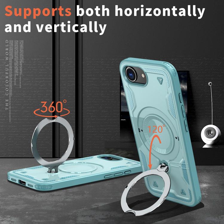 PC Hybrid TPU Armor MagSafe Ring Holder Phone Case, For iPhone 16e, For iPhone 15 Pro Max, For iPhone 15 Pro