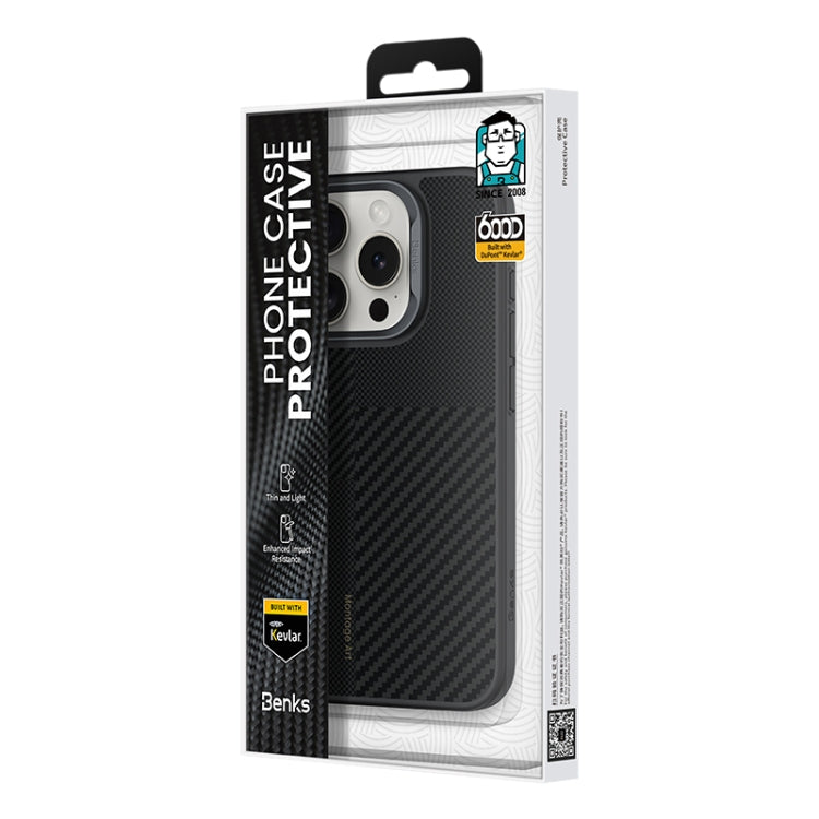 Benks Montage MagSafe Kevlar Fiber Phone Case, For iPhone 16 Pro Max, For iPhone 16 Pro