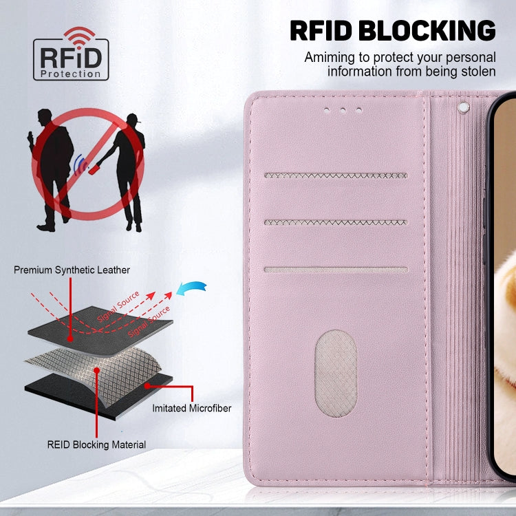 Cute Cats RFID Leather Phone Case, For iPhone 15, For iPhone 14 Plus, For iPhone 14, For iPhone 14 Pro