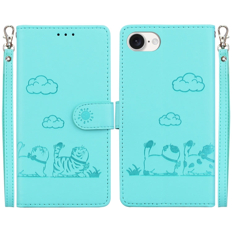 Cute Cats RFID Leather Phone Case, For iPhone 17 Pro Max, For iPhone 17 Pro, For iPhone 17, For iPhone 17 Air