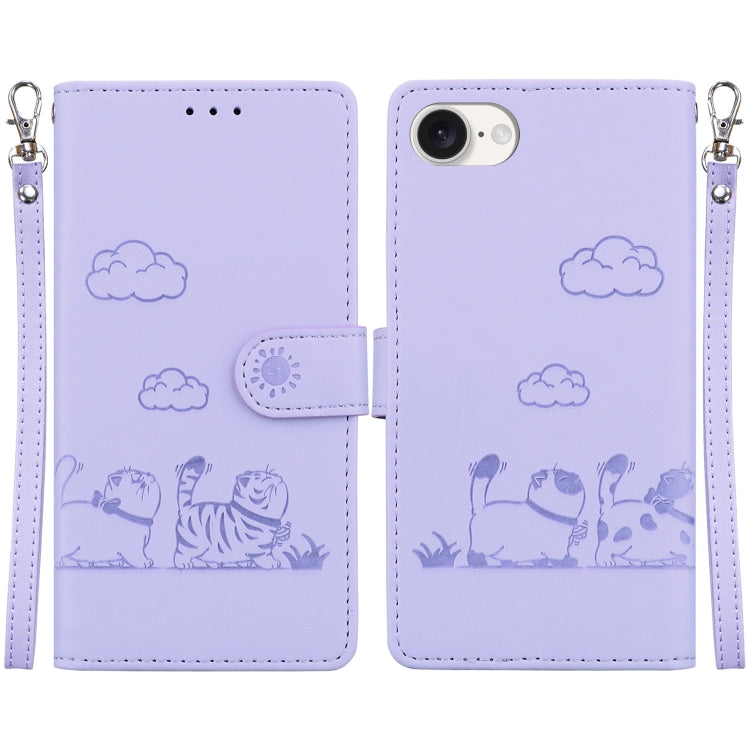 Cute Cats RFID Leather Phone Case, For iPhone 17 Pro Max, For iPhone 17 Pro, For iPhone 17, For iPhone 17 Air