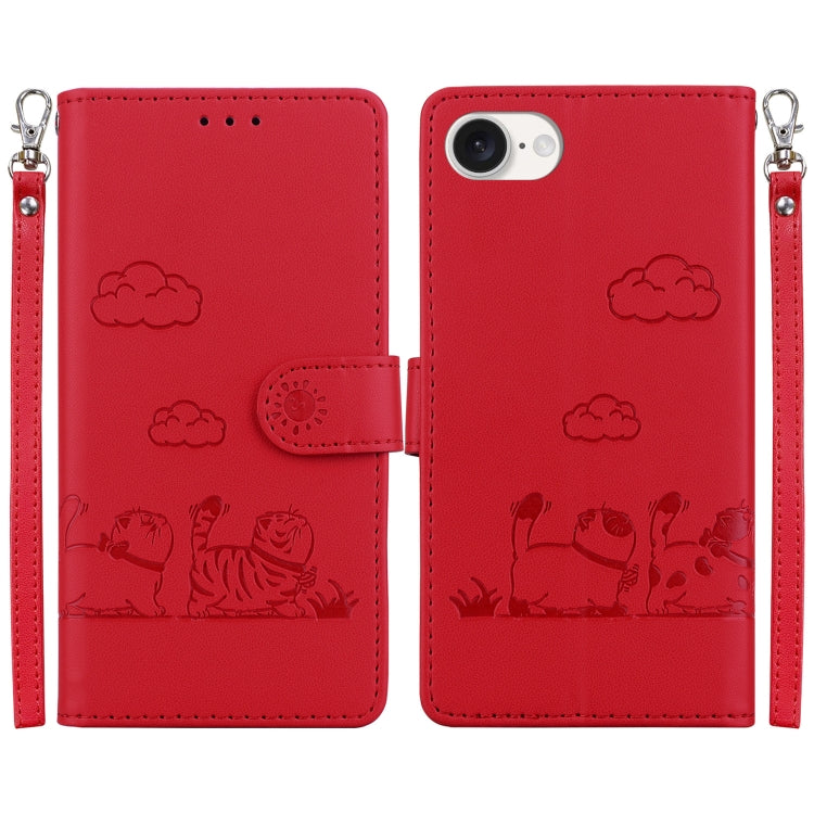 Cute Cats RFID Leather Phone Case, For iPhone 17 Pro Max, For iPhone 17 Pro, For iPhone 17, For iPhone 17 Air