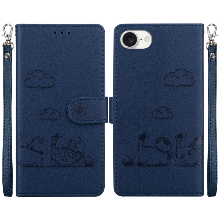 Cute Cats RFID Leather Phone Case, For iPhone 17 Pro Max, For iPhone 17 Pro, For iPhone 17, For iPhone 17 Air