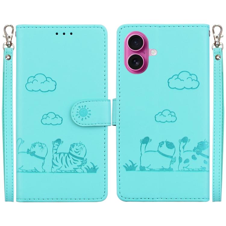 Cute Cats RFID Leather Phone Case, For iPhone 17 Pro Max, For iPhone 17 Pro, For iPhone 17, For iPhone 17 Air