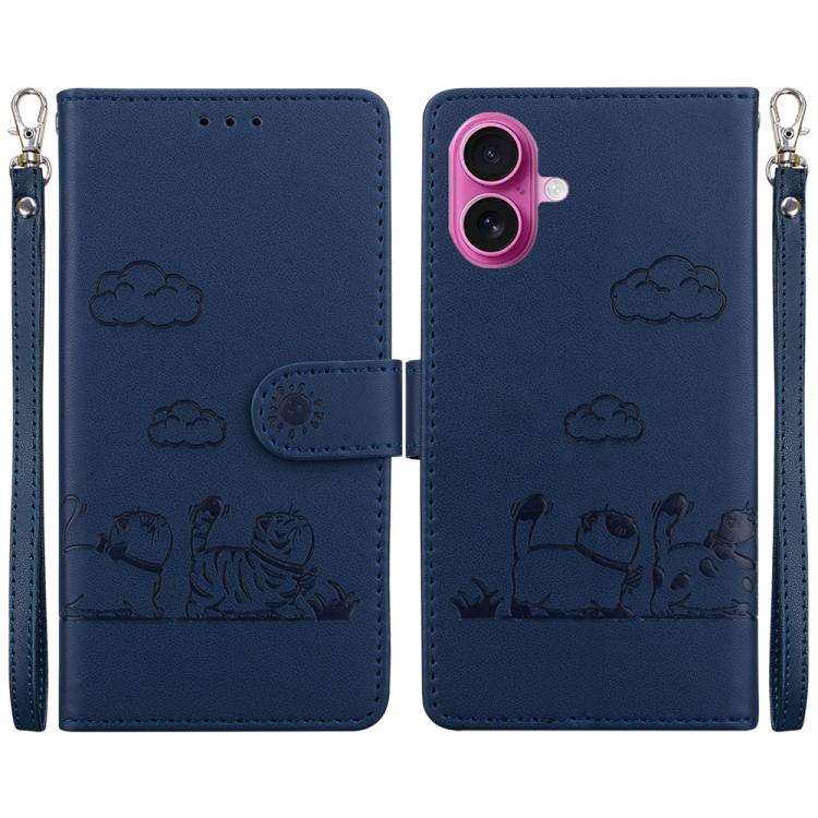 Cute Cats RFID Leather Phone Case, For iPhone 17 Pro Max, For iPhone 17 Pro, For iPhone 17, For iPhone 17 Air