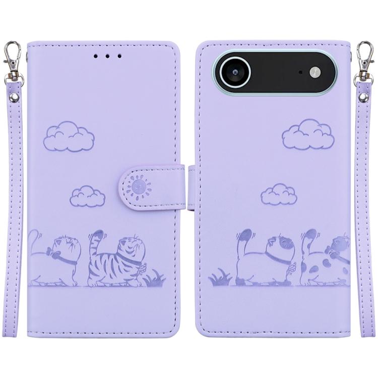 Cute Cats RFID Leather Phone Case, For iPhone 17 Pro Max, For iPhone 17 Pro, For iPhone 17, For iPhone 17 Air